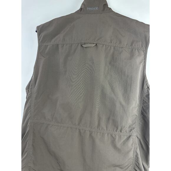 Eddie Bauer Travex Vest Multi Pocket Utility Outdoor Full Zip Ripstop Mens Large - Picture 9 of 12